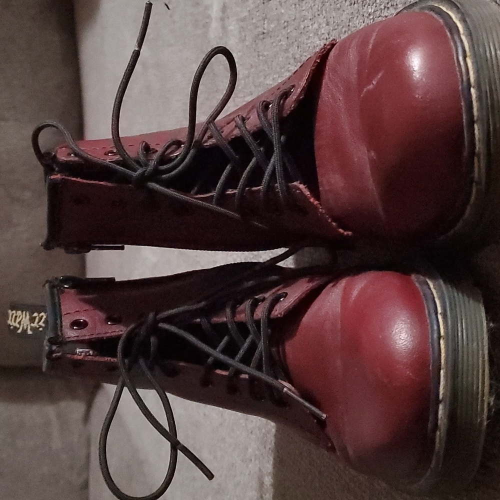Ox blood kids Doc Martens
